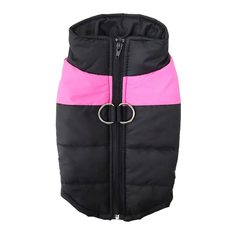 Waterproof Warm Dog Clothes Pet Coat Winter Vest Padded Zipper Jacket Dog Clothing for Small Medium Big Dogs Outfit